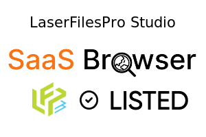 LaserFilesPro Studio - SaaS Browser Verified Badge