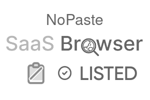 NoPaste - SaaS Browser Verified Badge