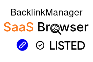BacklinkManager - SaaS Browser Verified Badge