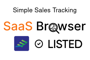 Simple Sales Tracking - SaaS Browser Verified Badge