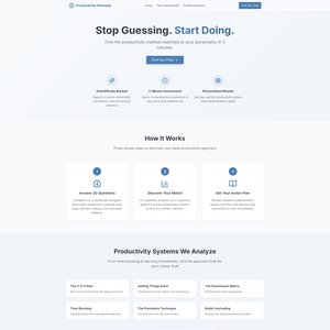 Productivity Persona Screenshot