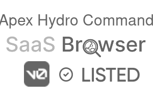 Apex Hydro Command - SaaS Browser Verified Badge