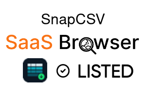 SnapCSV - SaaS Browser Verified Badge
