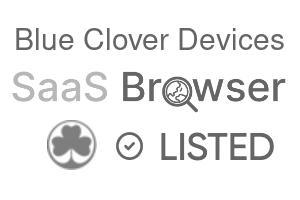 Blue Clover Devices - SaaS Browser Verified Badge