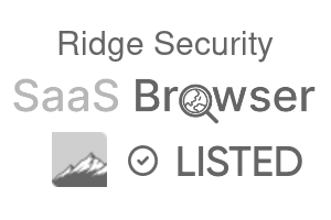 Ridge Security - SaaS Browser Verified Badge