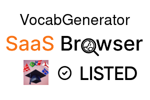 VocabGenerator - SaaS Browser Verified Badge