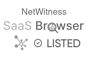 NetWitness - SaaS Browser Verified Badge