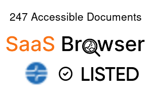 247 Accessible Documents - SaaS Browser Verified Badge