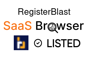 RegisterBlast - SaaS Browser Verified Badge