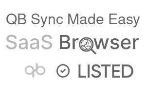 QB Sync Made Easy - SaaS Browser Verified Badge