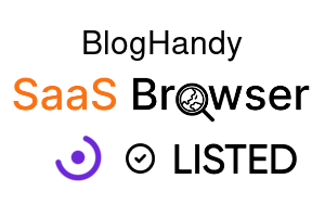 BlogHandy - SaaS Browser Verified Badge