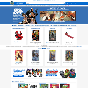 Midtown Comics Screenshot