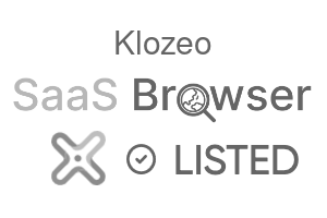 Klozeo - SaaS Browser Verified Badge