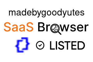 madebygoodyutes - SaaS Browser Verified Badge