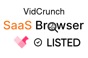 VidCrunch - SaaS Browser Verified Badge
