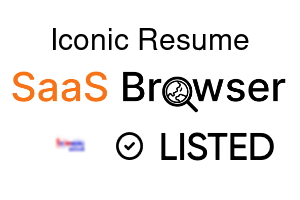 Iconic Resume - SaaS Browser Verified Badge