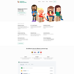 Customer Shipping Rules Screenshot