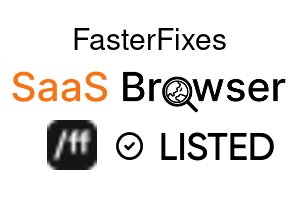 FasterFixes - SaaS Browser Verified Badge