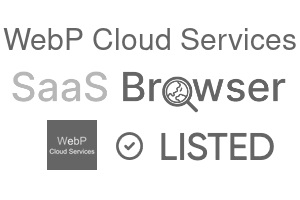 WebP Cloud Services - SaaS Browser Verified Badge