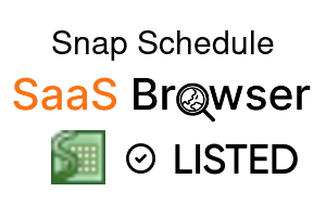 Snap Schedule - SaaS Browser Verified Badge