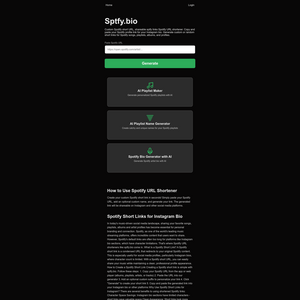 sptfy.bio Screenshot
