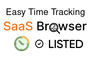 Easy Time Tracking - SaaS Browser Verified Badge
