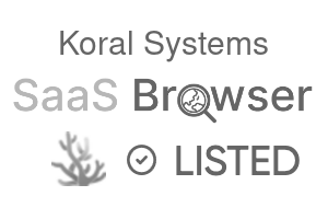 Koral Systems - SaaS Browser Verified Badge