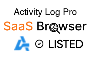 Activity Log Pro - SaaS Browser Verified Badge