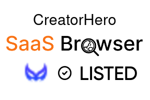 CreatorHero - SaaS Browser Verified Badge