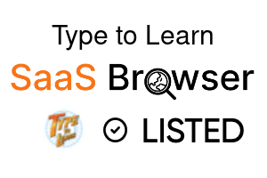 Type to Learn - SaaS Browser Verified Badge