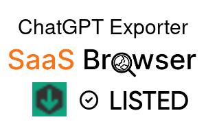 ChatGPT Exporter - SaaS Browser Verified Badge