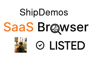 ShipDemos   - SaaS Browser Verified Badge
