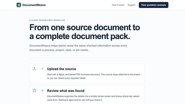 DocumentWeave Screenshot 2