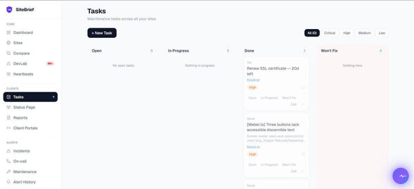SiteBrief Screenshot 8