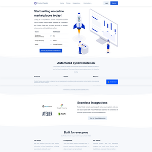 Product Feeder Screenshot