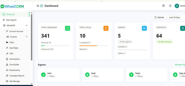 WhatZCRM Screenshot 2