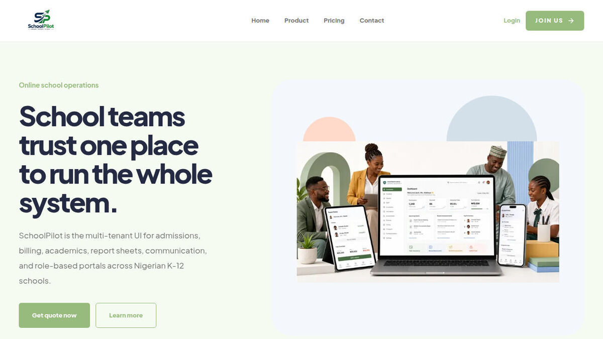 SchoolPilot homepage