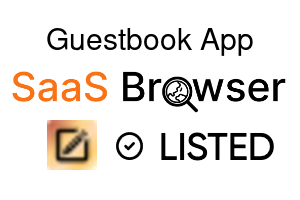 Guestbook App - SaaS Browser Verified Badge