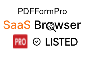 PDFFormPro - SaaS Browser Verified Badge