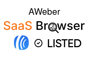 AWeber - SaaS Browser Verified Badge