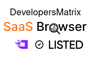 DevelopersMatrix - SaaS Browser Verified Badge