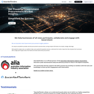 AwardedTenders Screenshot