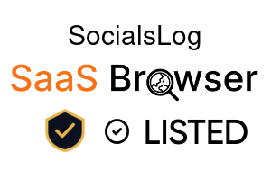 SocialsLog - SaaS Browser Verified Badge