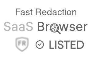Fast Redaction - SaaS Browser Verified Badge
