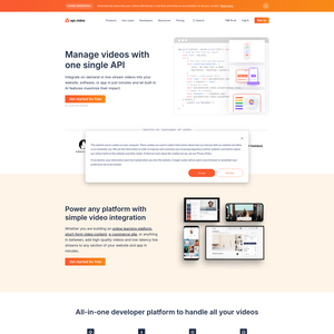api.video Screenshot