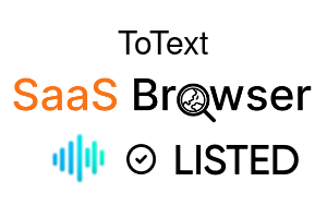 ToText - SaaS Browser Verified Badge