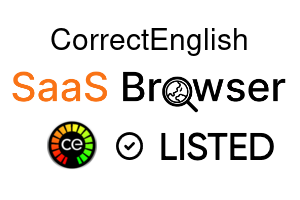 CorrectEnglish - SaaS Browser Verified Badge