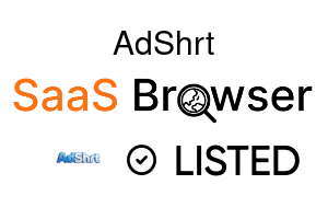 AdShrt - SaaS Browser Verified Badge