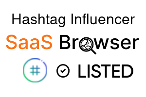 Hashtag Influencer - SaaS Browser Verified Badge