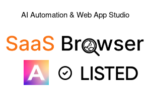AI Automation & Web App Studio - SaaS Browser Verified Badge